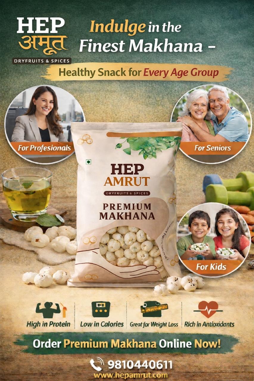 Healthy Makhana for Kids & Women | Benefits of Fox Nuts | Hep Amrut Makhana