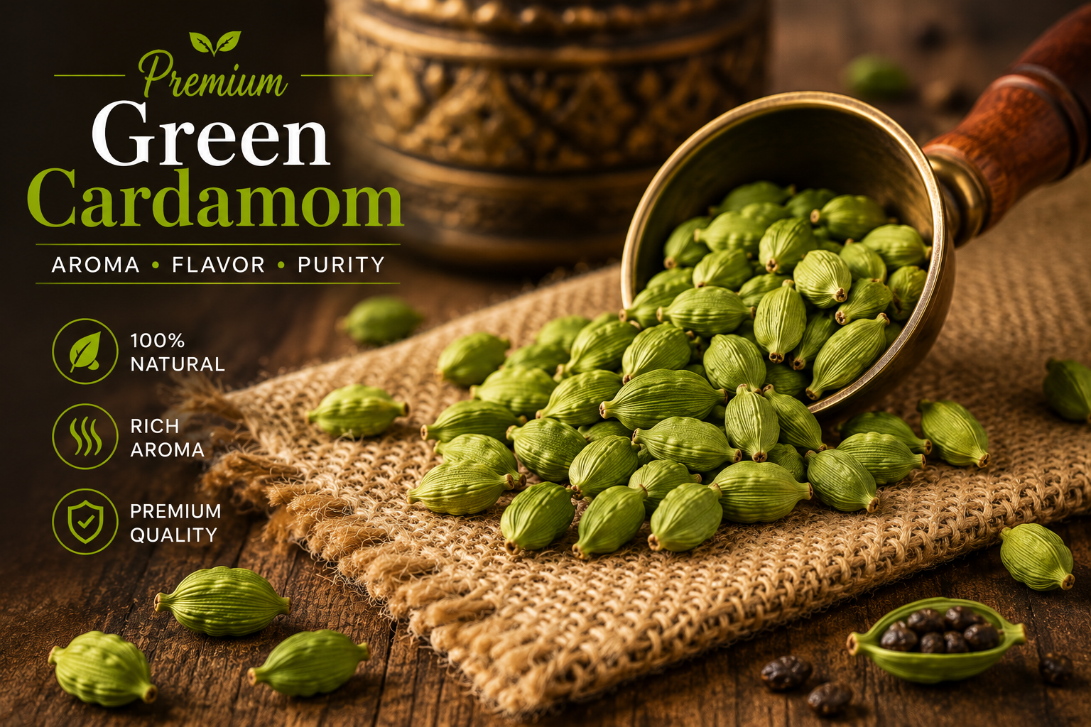 Hari Elaichi (Green Cardamom)
