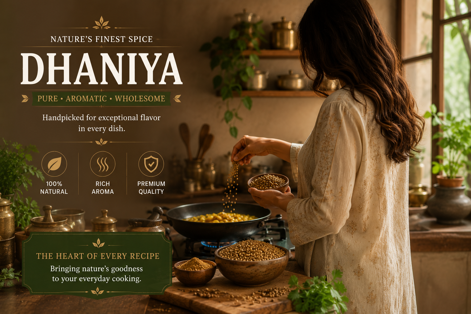 Coriander Seeds (Dhania Sabut)
