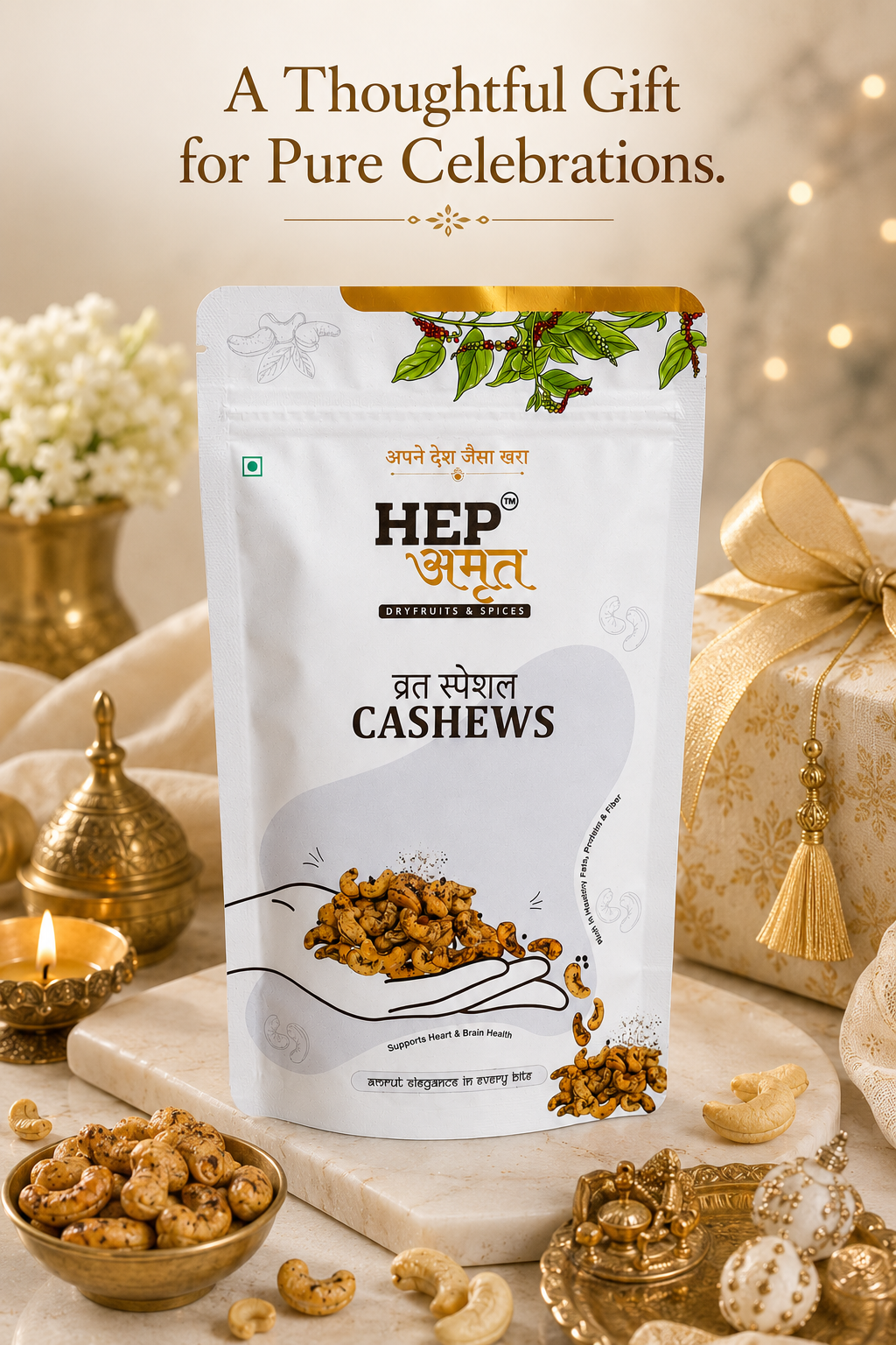HEP Amrut Vrat Special Cashew Usage Festive Gifting Image