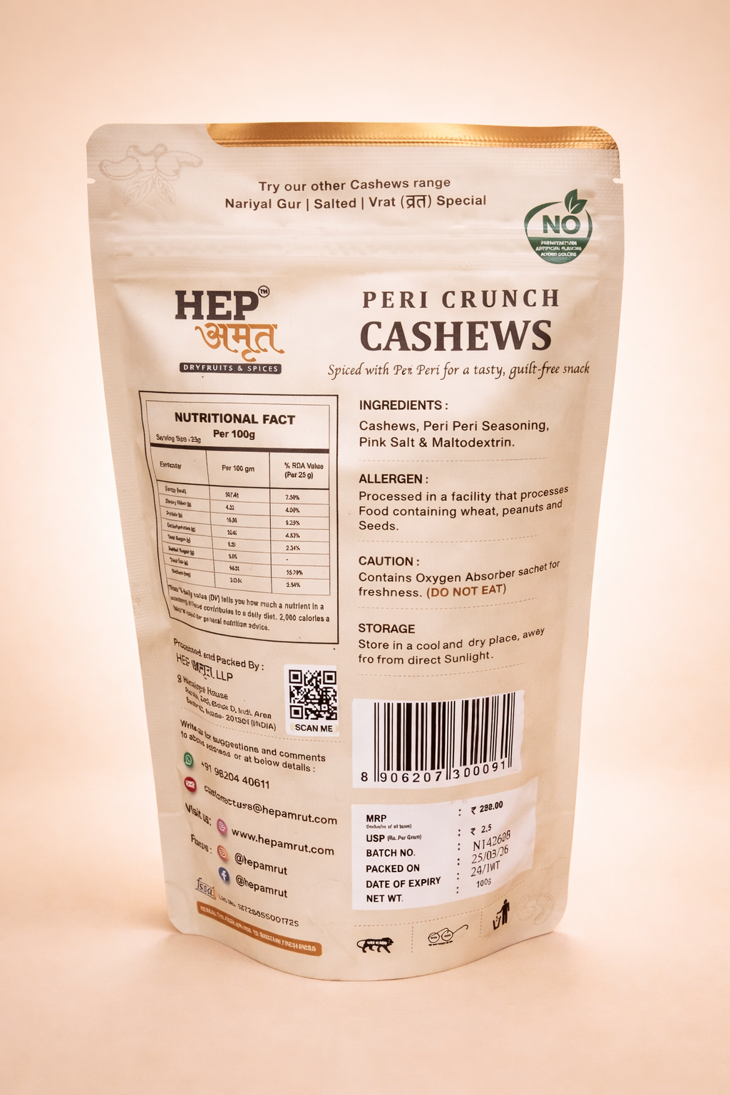 Peri Crunch Cashews