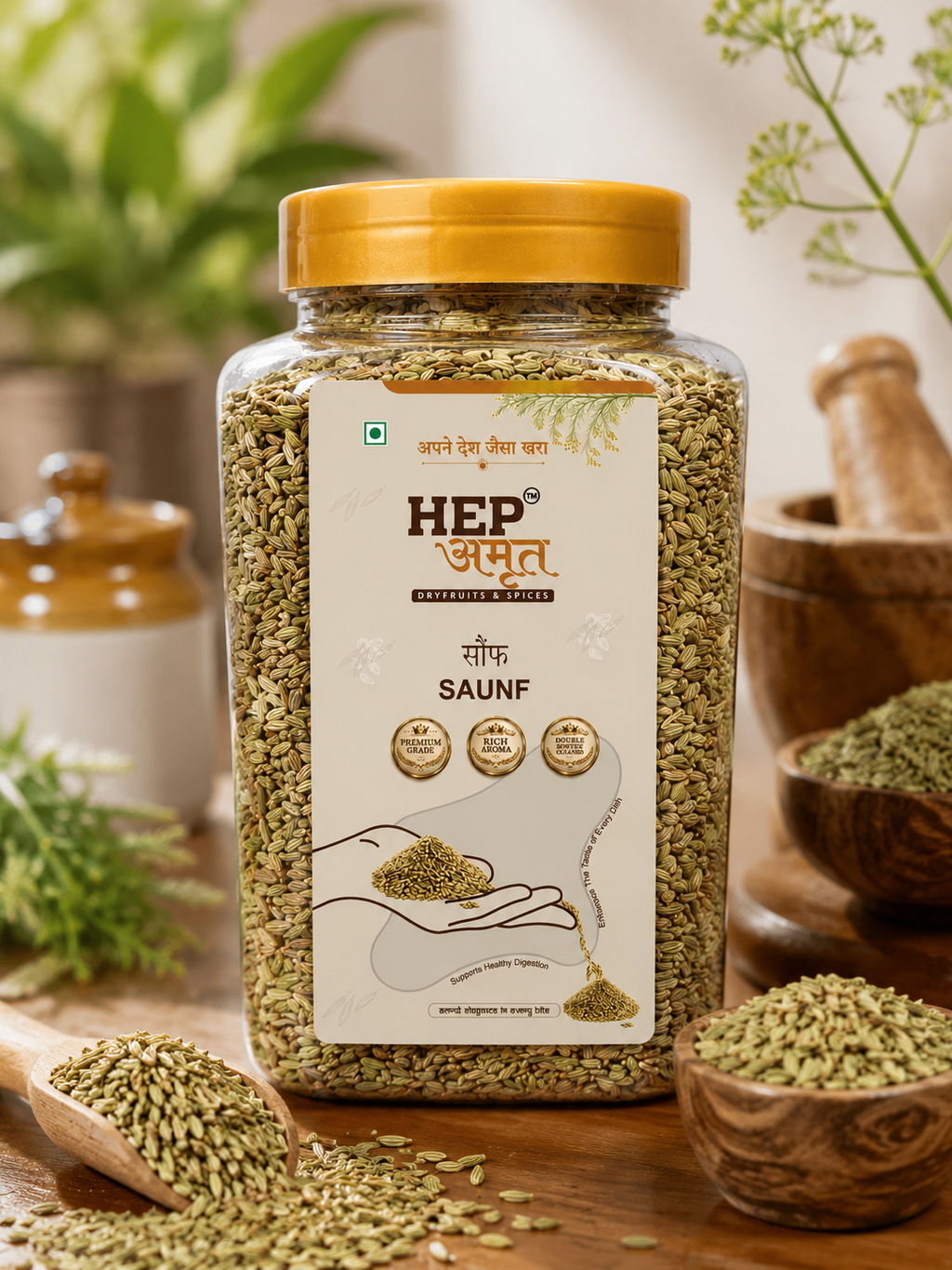 Saunf (Fennel Seeds) - 500 gm