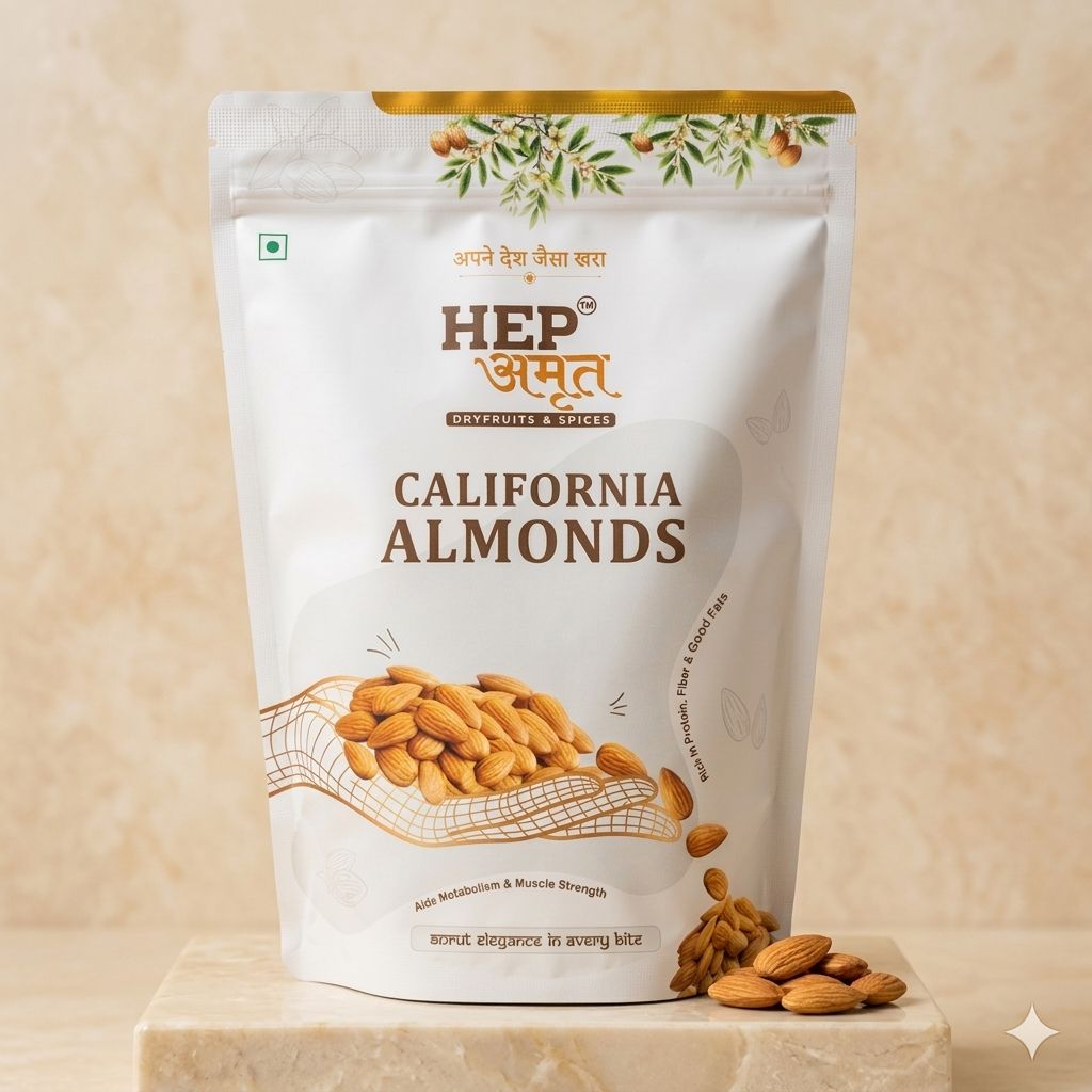 Buy HEP Amrut California Almonds Online in India Premium Healthy Snack