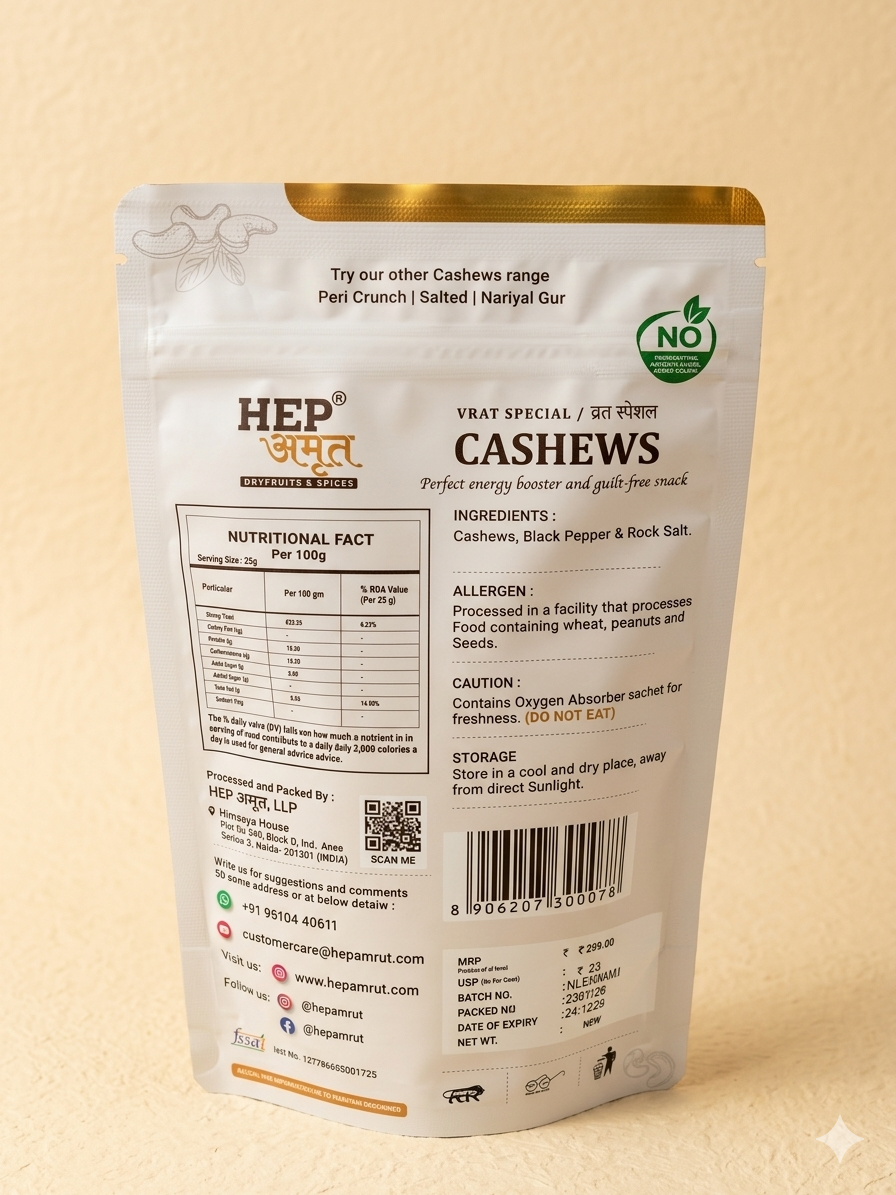 HEP Amrut Vrat Special Cashews Online in India 